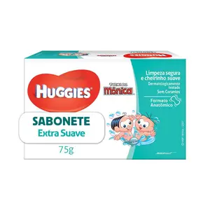 SABONETE INFANTIL HUGGIES EXTRA SUAVE 75 GRAMAS