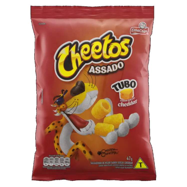 SALGADINHO ELMA CHIPS CHEETOS TUBO CHEDDAR 47G