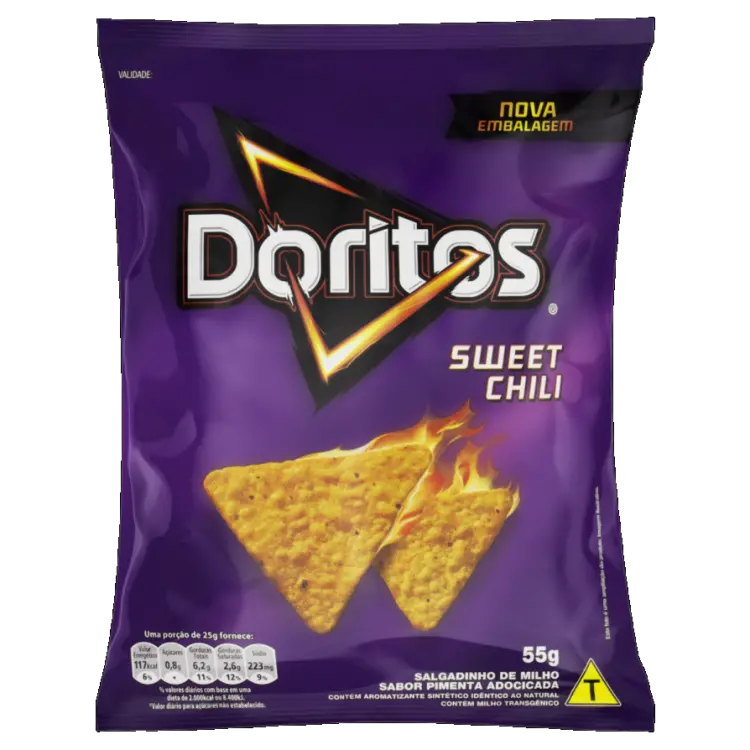 SALGADINHO ELMA CHIPS DORITOS SWEET CHILI 55G