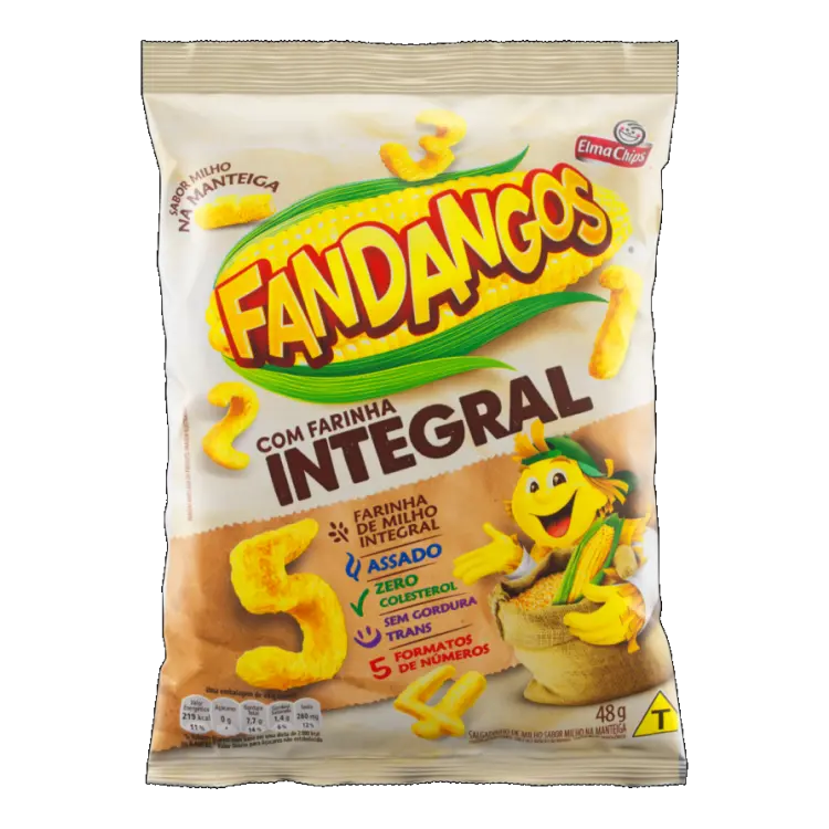 SALGADINHO ELMA CHIPS FANDANGOS INTEGRAL MILHO MANTEIGA 87G