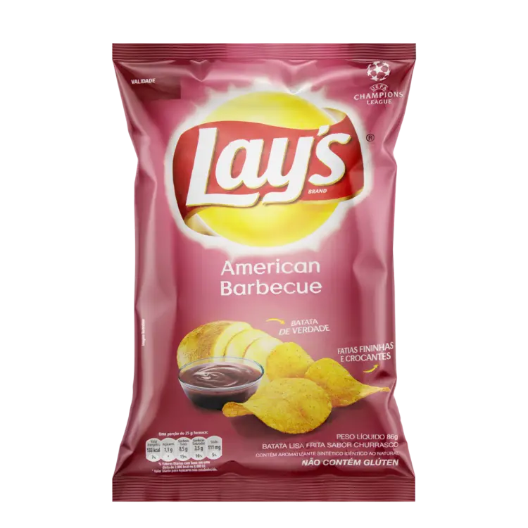 SALGADINHO LAYS AMERICAN BARBECUE 86G