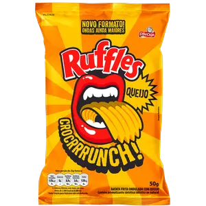 SALGADINHO ELMA CHIPS RUFFLES QUEIJO 50G