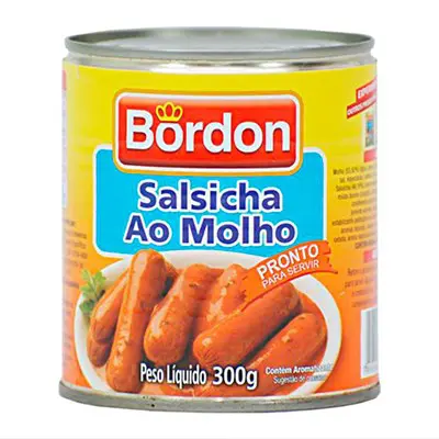 SALSICHA BORDON AO MOLHO 300 GR