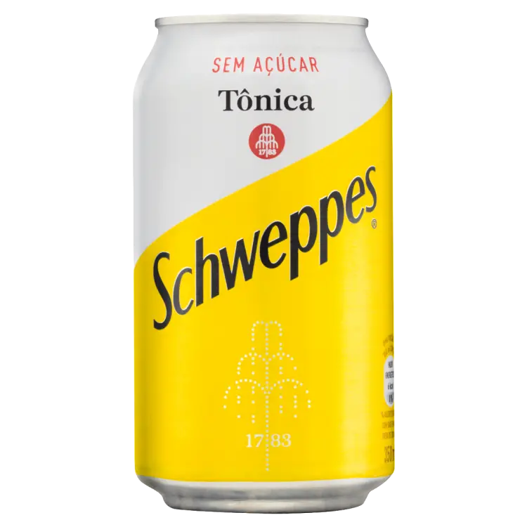 ÁGUA TÔNICA SCHWEPPES  SEM AÇÚCAR LATA 350 ML