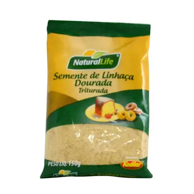 SEMENTE NATURAL LIFE LINHAÇA DOURADA TRITURADA 150G