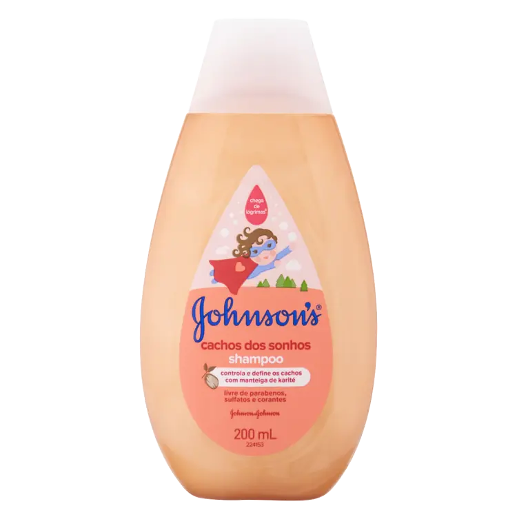 SHAMPOO JOHNSON'S BABY CABELOS CACHEADOS 200 ML