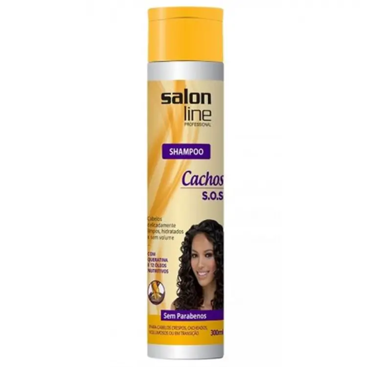 SHAMPOO SALON LINE CACHOS ÓLEO DE MANGA 300ML