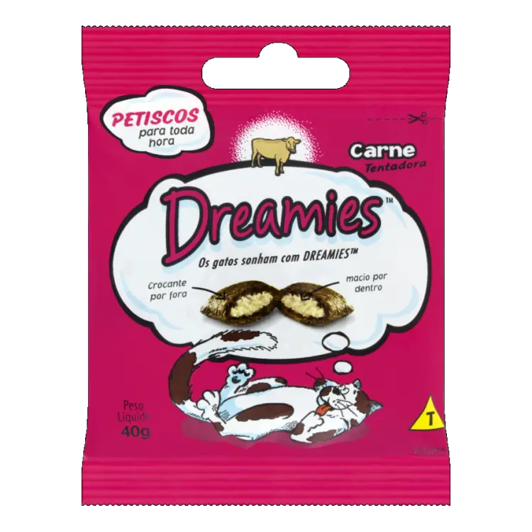 SNACK PARA GATO DREAMIES CARNE 40 GRAMAS