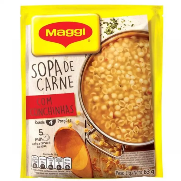 SOPA MAGGI CARNE COM CONCHINHAS 63G