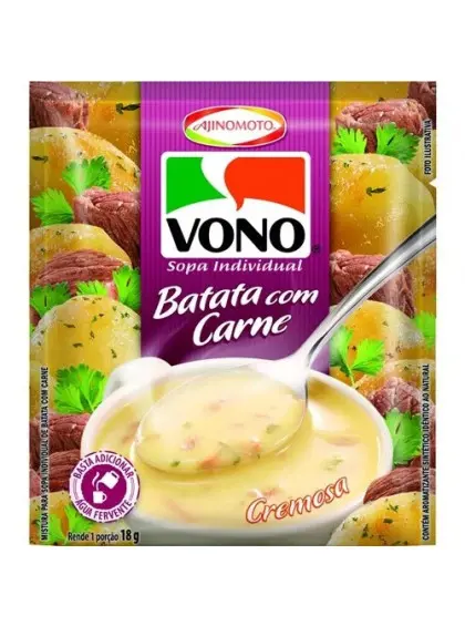 SOPA VONO BATATA COM CARNE 18 GRAMAS