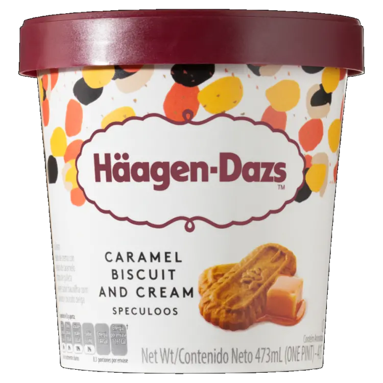 SORVETE HAAGEN DAZS CARAMEL BISCUIT 473 ML