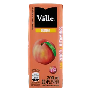 SUCO DEL VALLE KAPO PÊSSEGO 200ML