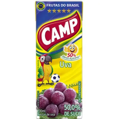 SUCO PRONTO CAMP NÉCTAR UVA 200ML