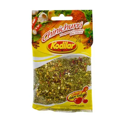 TEMPERO KODILAR CHIMICHURRI FLOCOS 20 GRAMAS