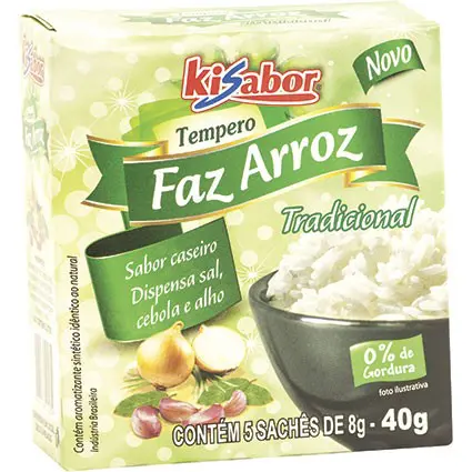 TEMPERO PRONTO KISABOR FAZ ARROZ TRADICIONAL 40G