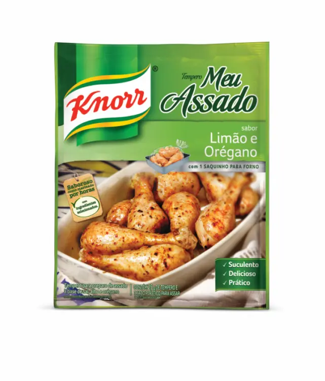 TEMPERO PRONTO KNORR MEU ASSADO LIMÃO E ORÉGANO 25G