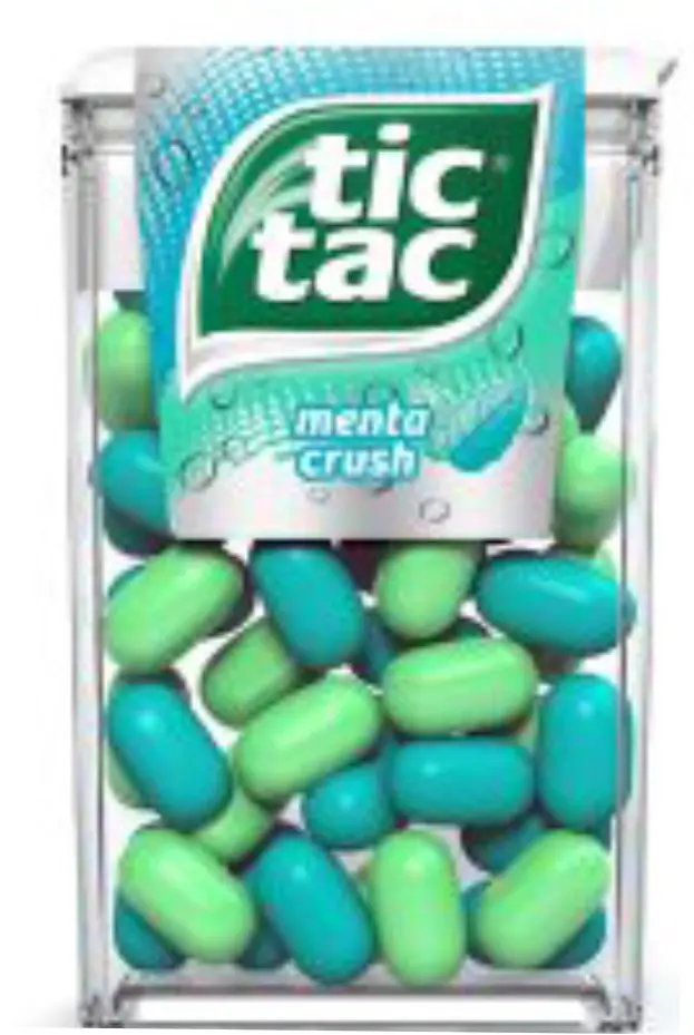 PASTILHA TIC TAC MENTA CRUSH 16G