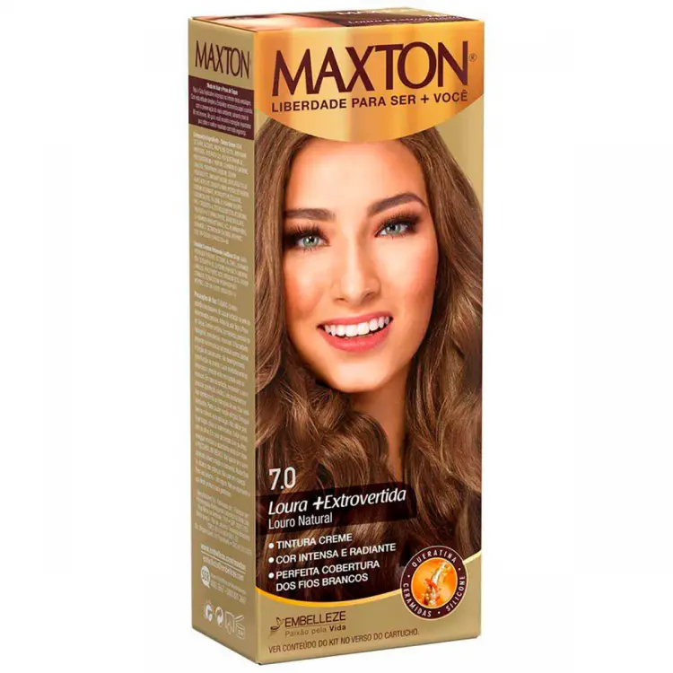 TINTURA MAXTON KIT PRATICO 7.0 LOURO NATURAL