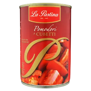 TOMATE PELADO LA PASTINA CUBOS LT 260 GR