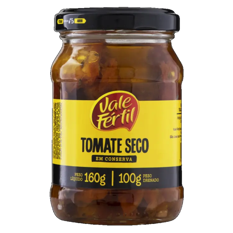 TOMATE SECO VALE FERTIL VIDRO 100 GRAMAS