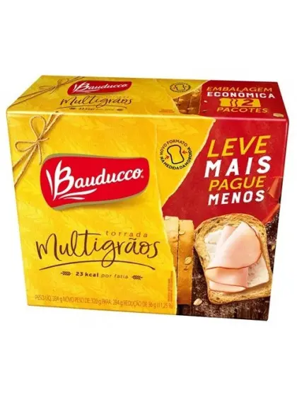 TORRADA BAUDUCCO MULTIGRÃOS 284 G