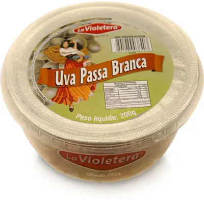 UVA PASSA LA VIOLETERA BRANCA 200 GRAMAS