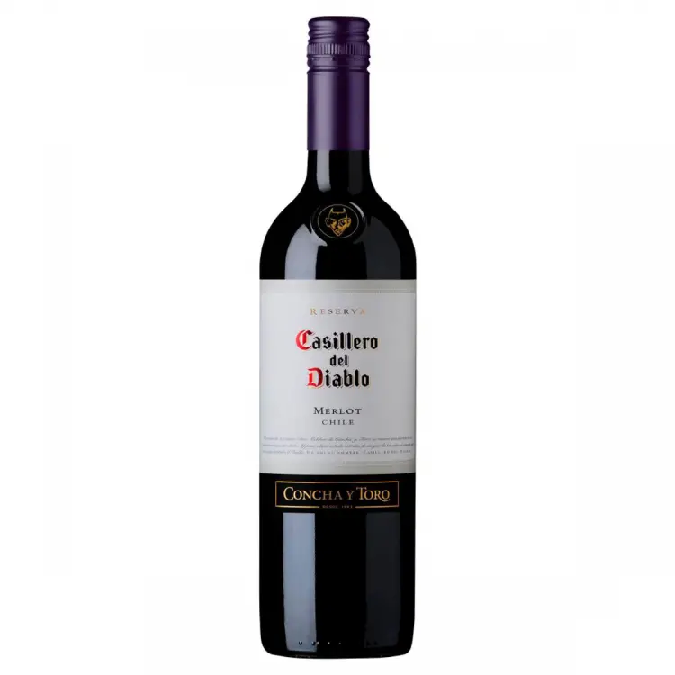 VINHO CASILLERO DEL DIABLO MERLOT CHILENO 750ML