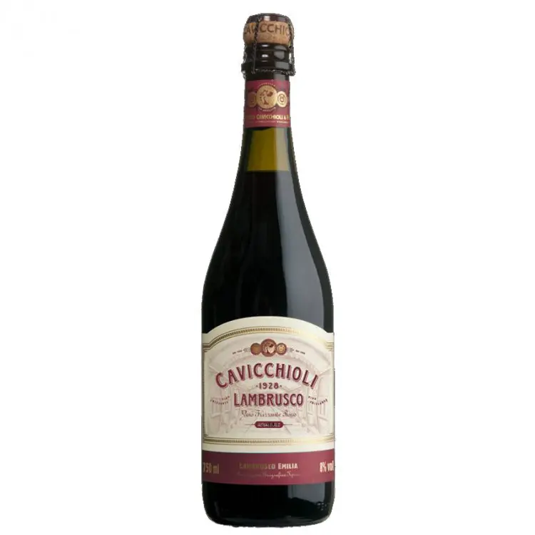 VINHO ITALIANO CAVICCHIOLI LAMBRUSCO FRISANTE TINTO 750 ML