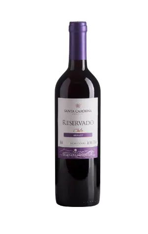 VINHO CHILENO SANTA CAROLINA RESERVADO MERLOT 750 ML