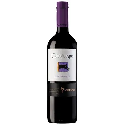 VINHO CHILENO GATO NEGRO CARMENERE TINTO SECO 750 ML