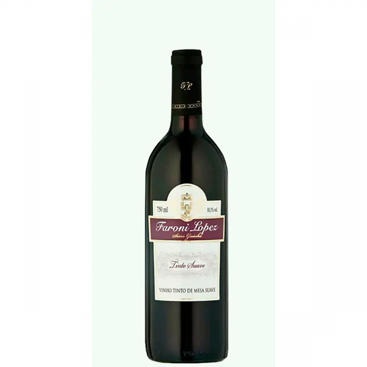 VINHO NACIONAL FARONI LOPEZ BORDO SECO 750 ML