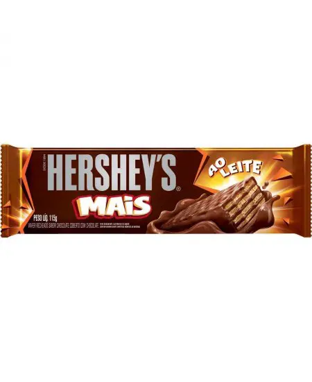 WAFER HERSHEY'S MAIS CHOCOLATE AO LEITE 115G