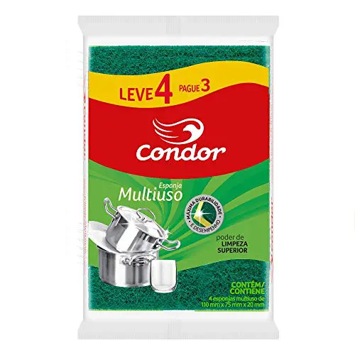 ESPONJA MULTIUSO CONDOR ANTIBACTERIANA LV4 PG3