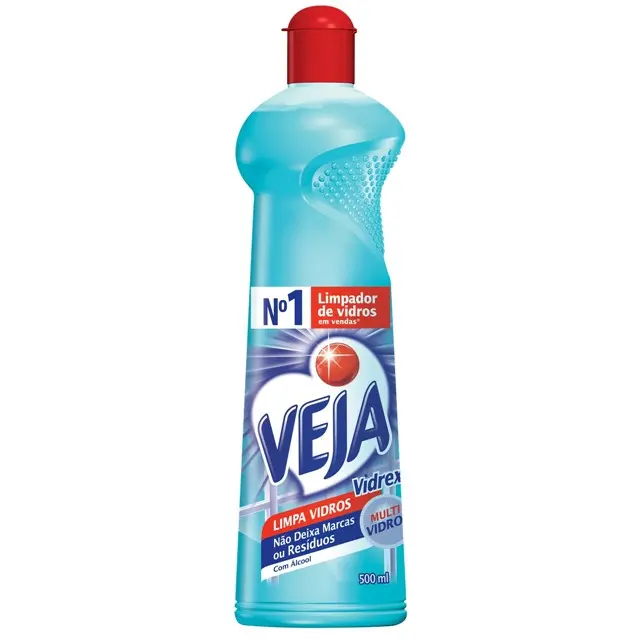 LIMPADOR VEJA VIDREX ÁLCOOL SQUEEZE 500 ML