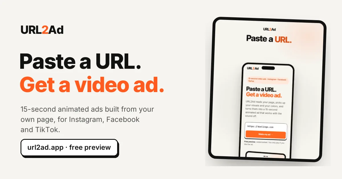 URL2Ad screenshot 2