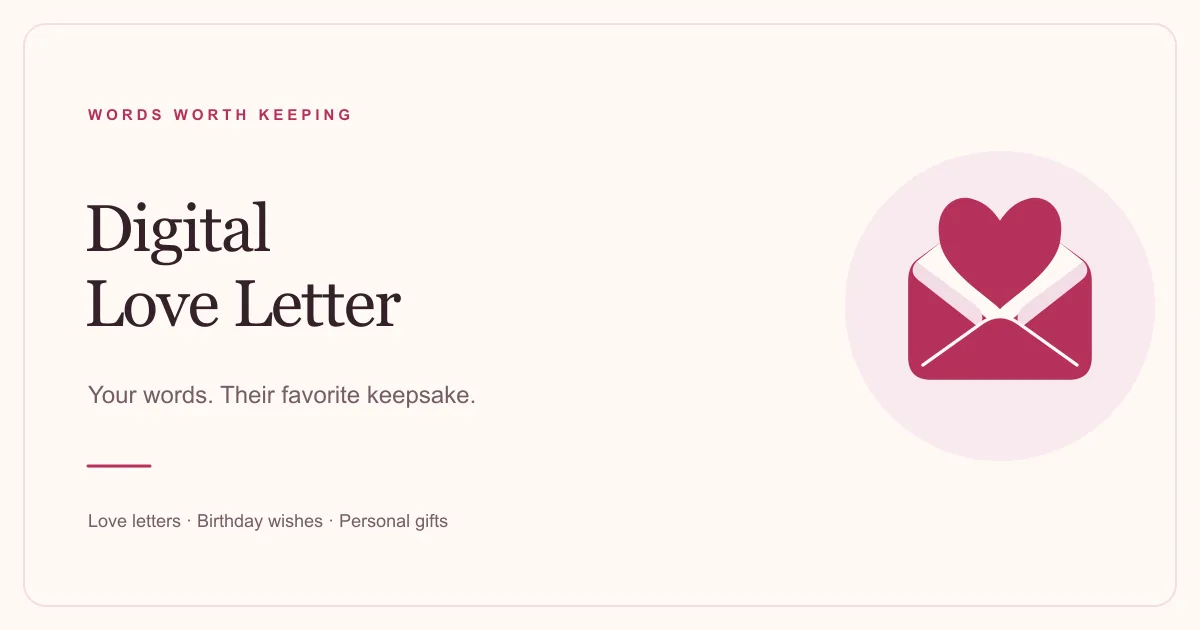 Digital Love Letter screenshot 1
