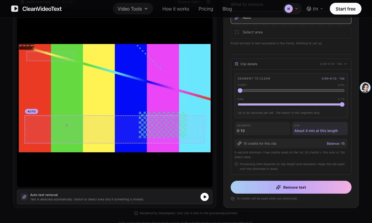 CleanVideoText screenshot 3