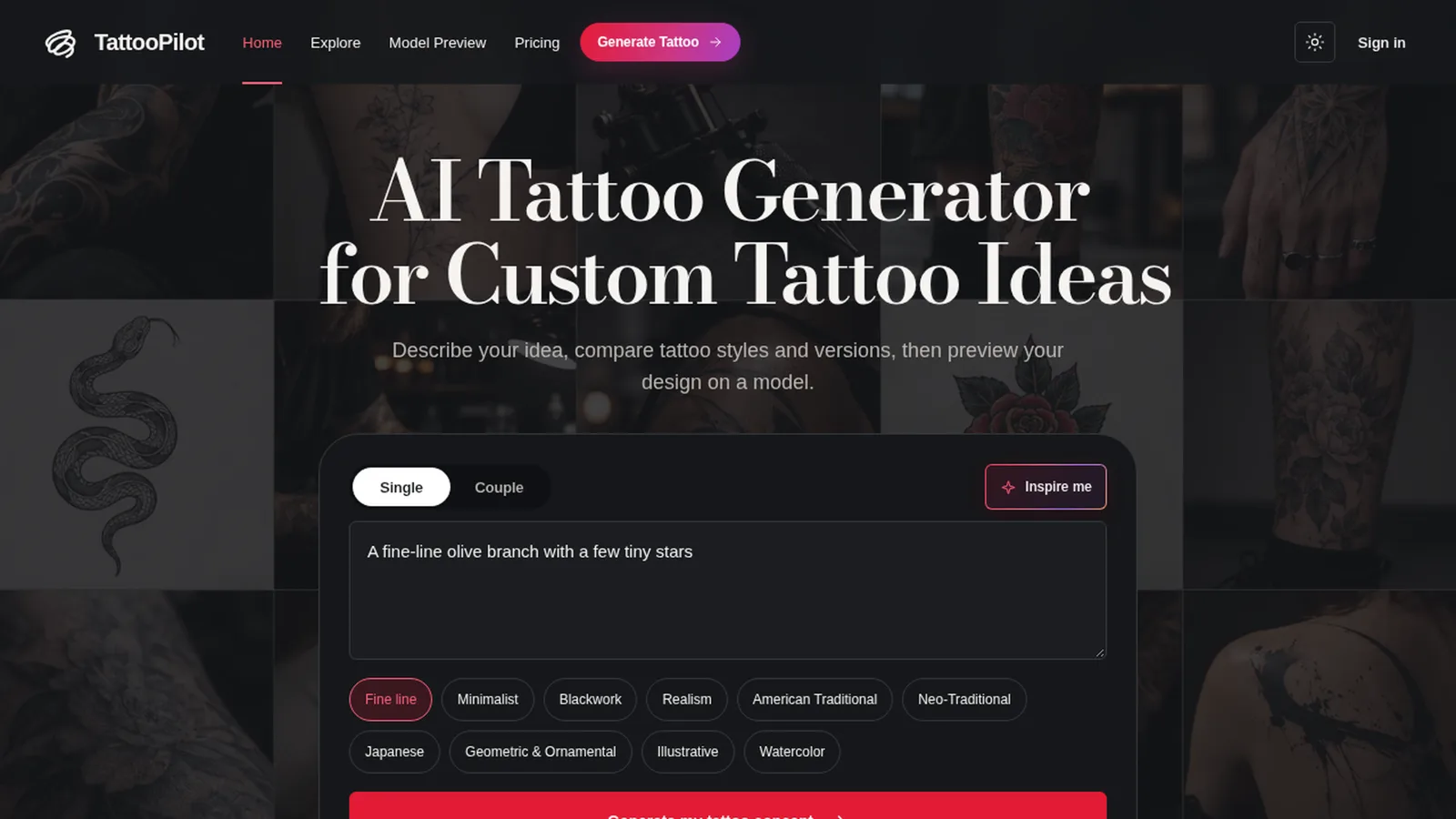 TattooPilot screenshot 2