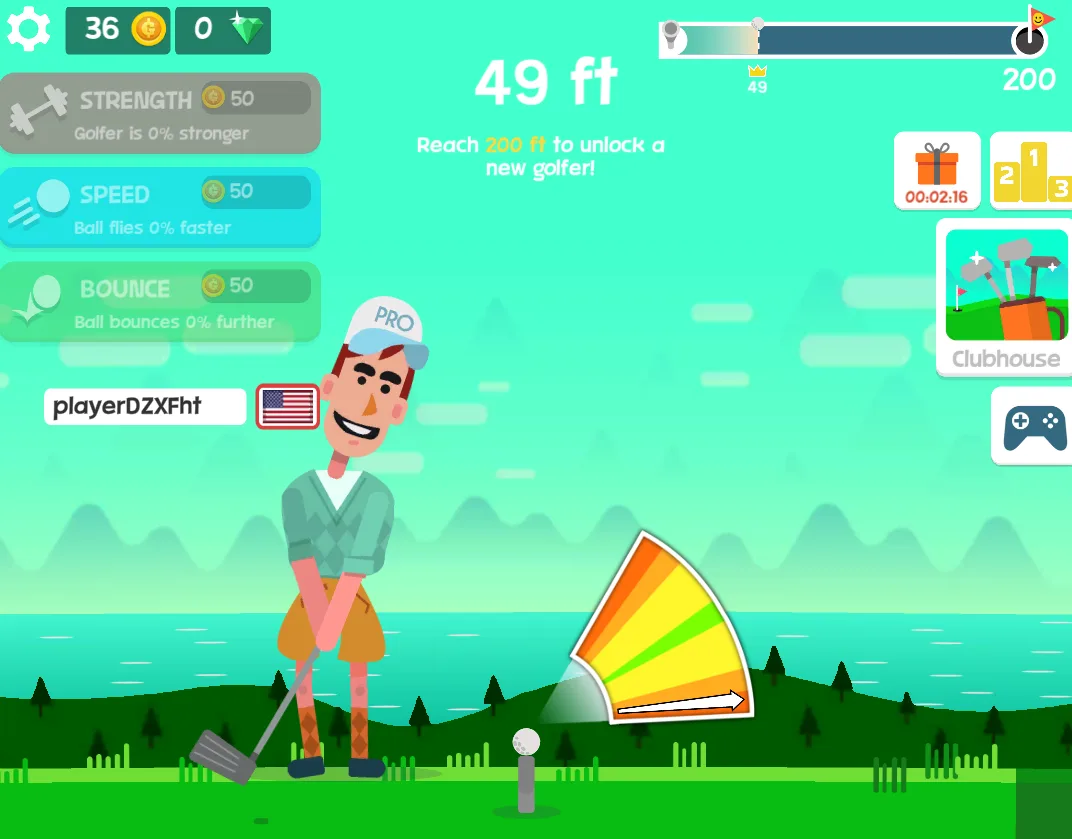 Golf Hit Game screenshot 1