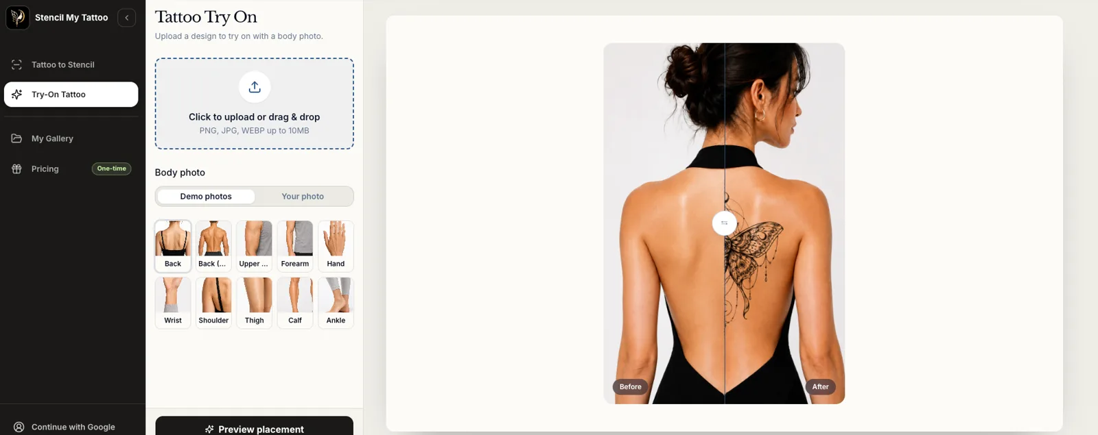 Stencil My Tattoo screenshot 2
