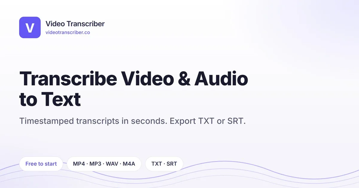 Video Transcriber screenshot 1