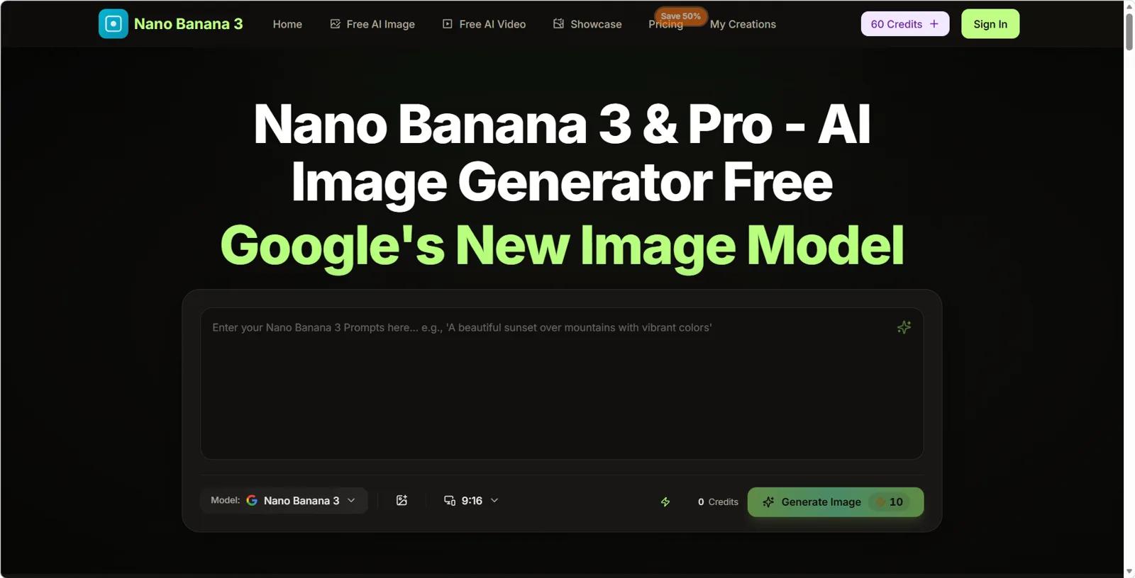 Nano Banana 3 screenshot 1