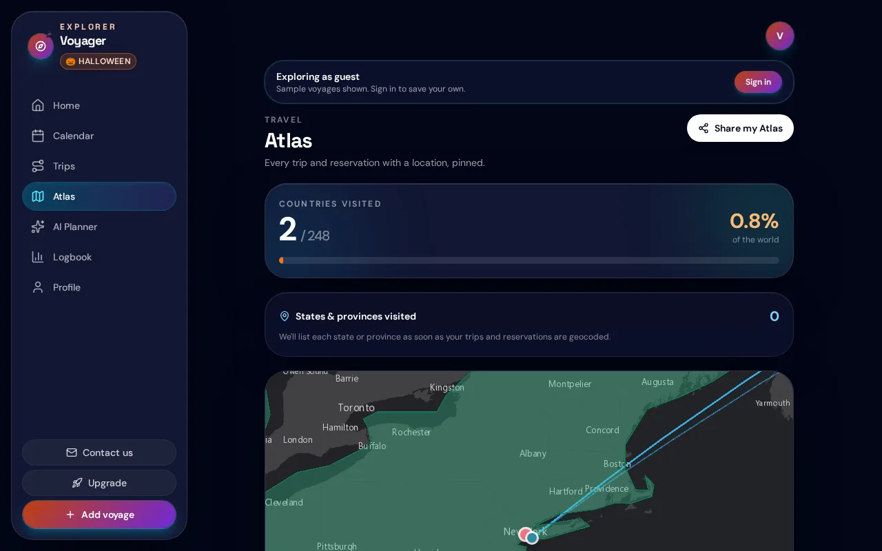 Voyager Travel Tracker screenshot 3