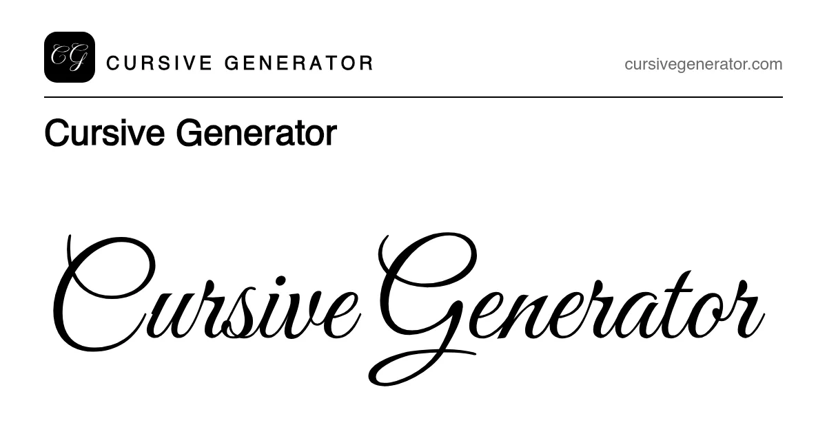 Cursive Generator screenshot 1