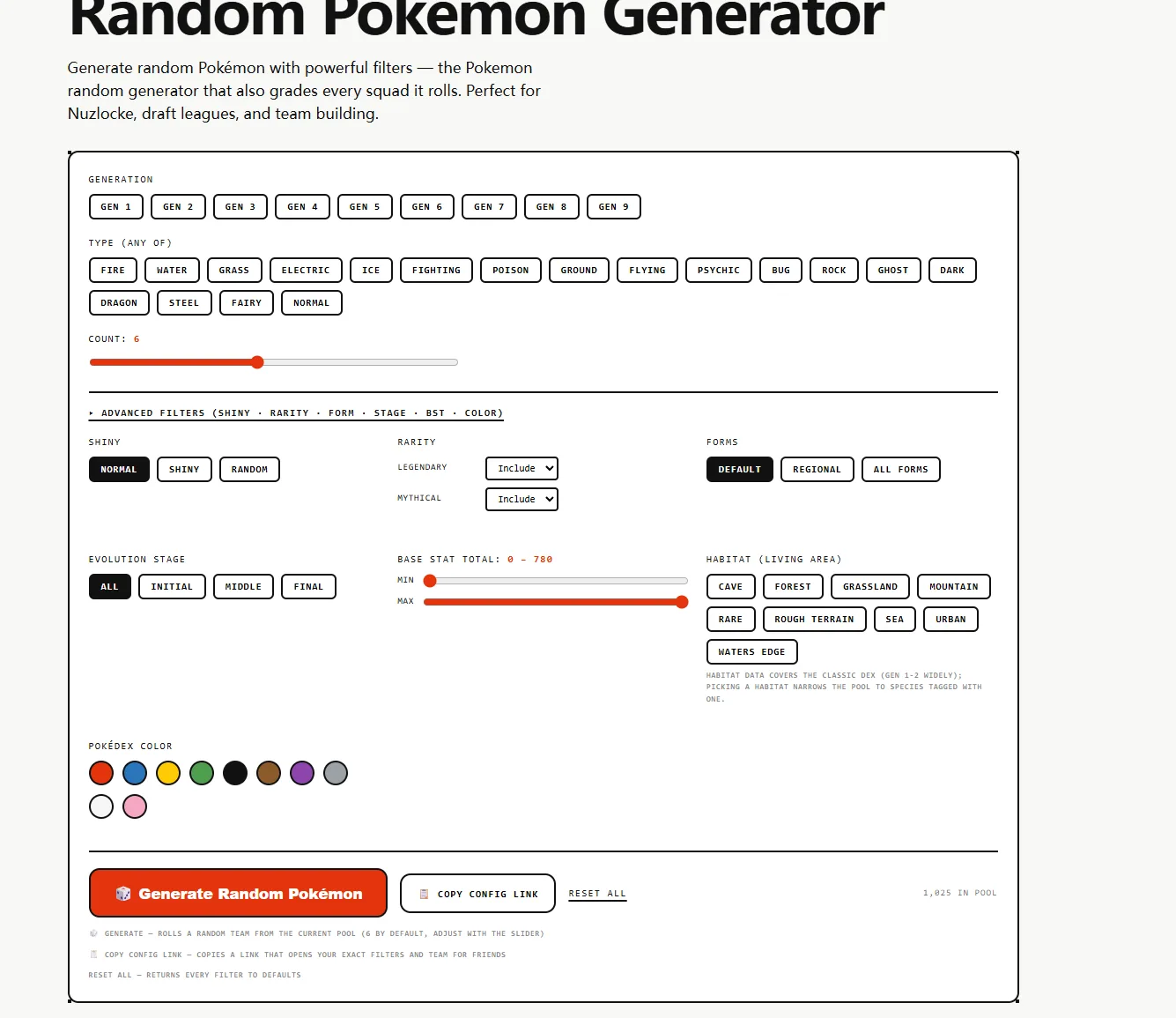 Random Pokemon Generator screenshot 2