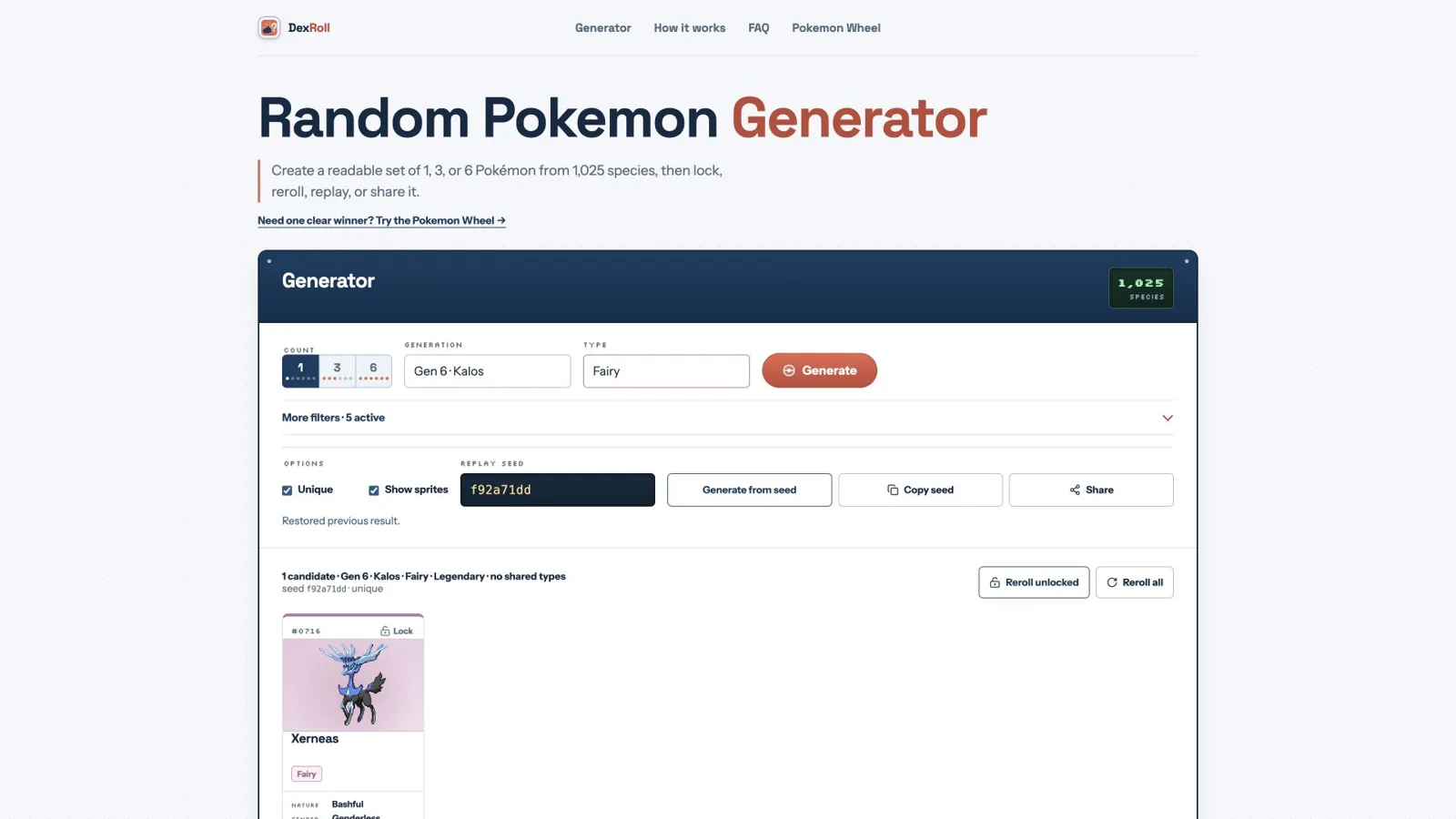 Random Pokemon Generator screenshot 1