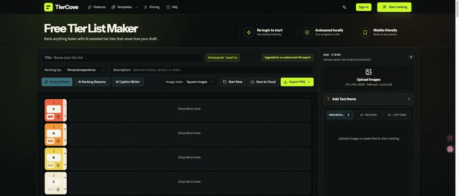 TierCove screenshot 1