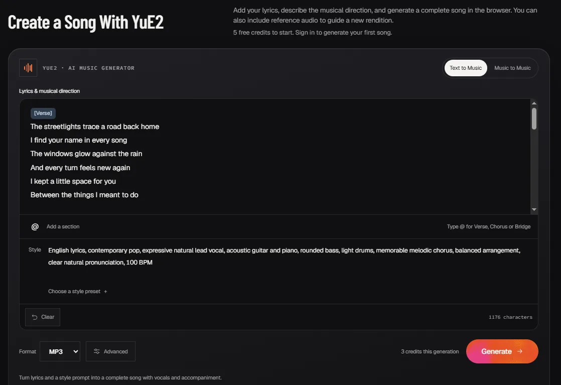 YuE2 screenshot 1