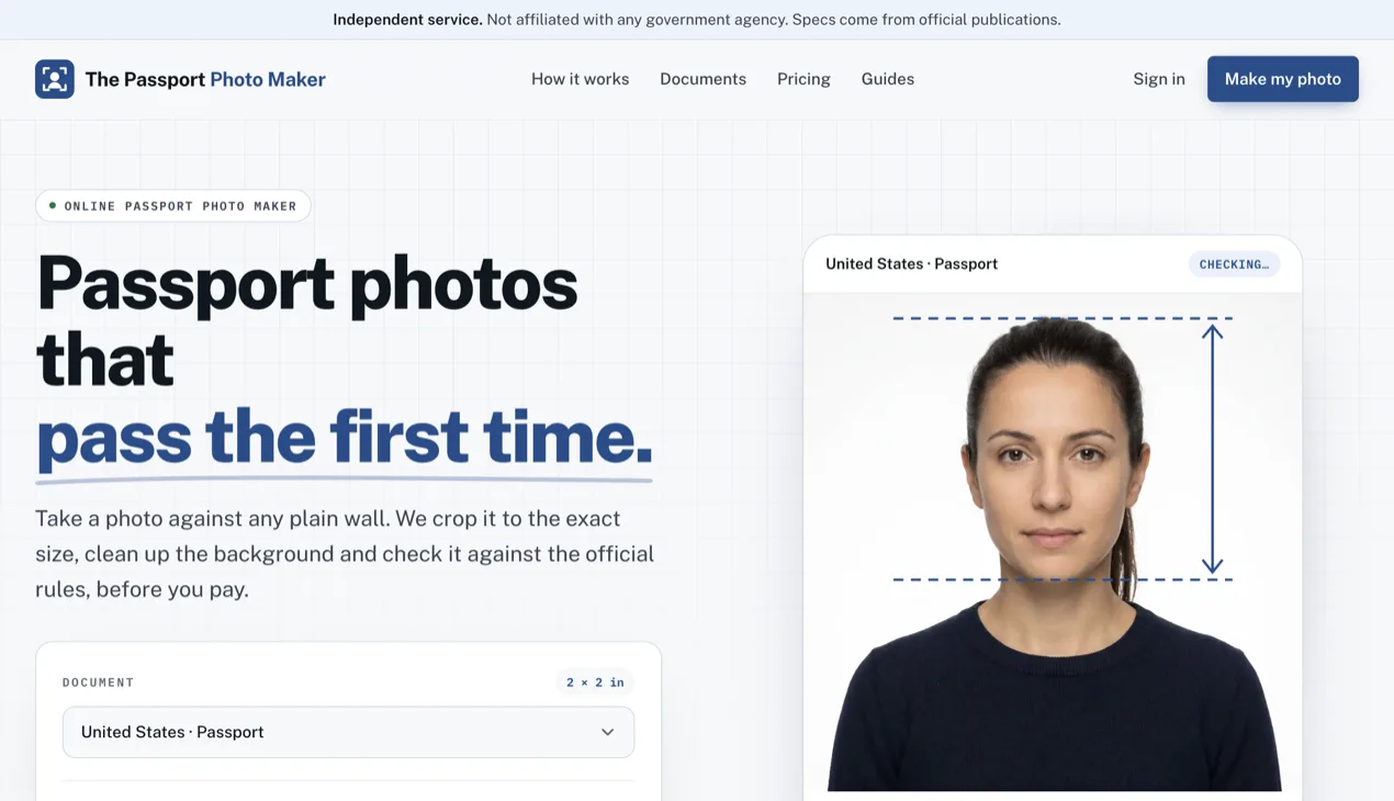 The Passport Photo Maker screenshot 1