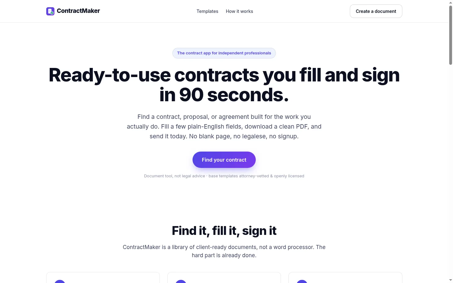 ContractMaker screenshot 1